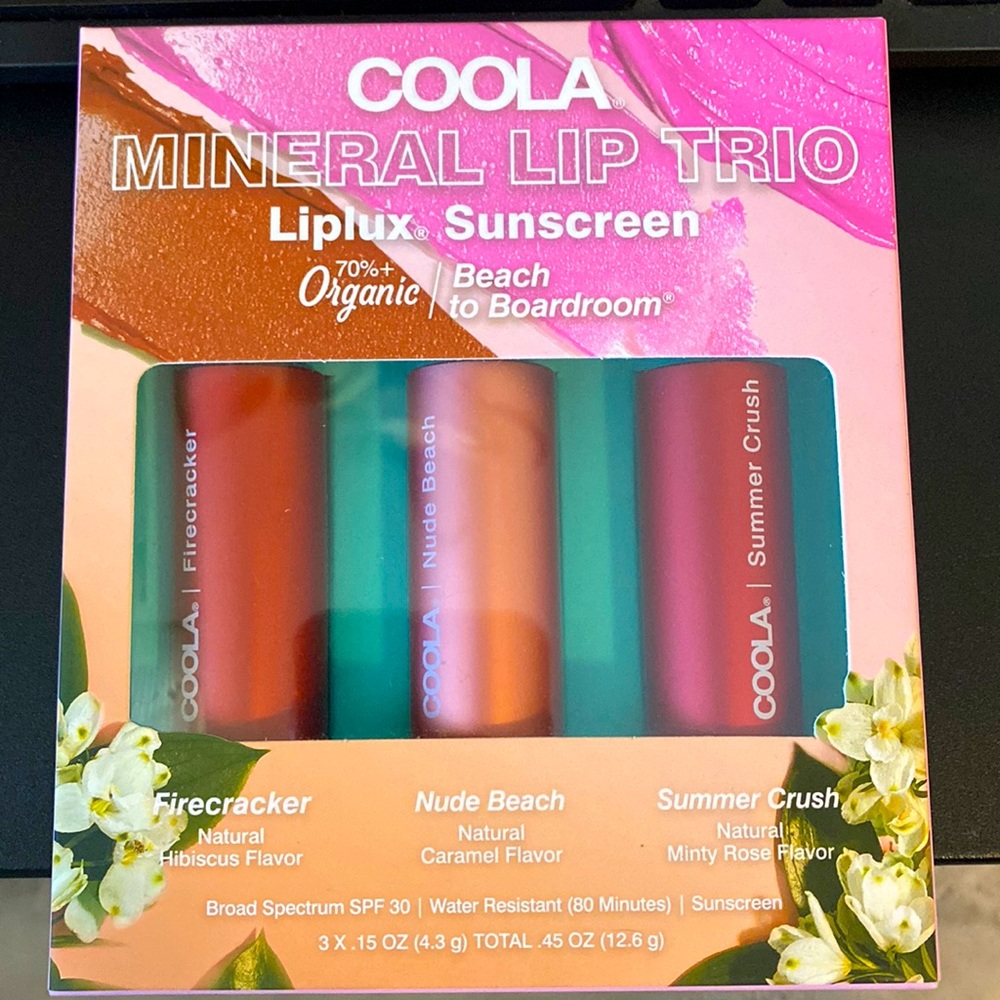 Coola mineral lip trio